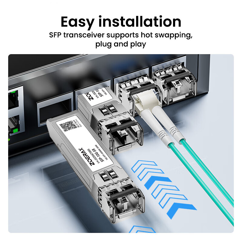 ZoeRax 10G SFP Module LC Multi Mode 500m Fiber Transceiver 850nm for ...