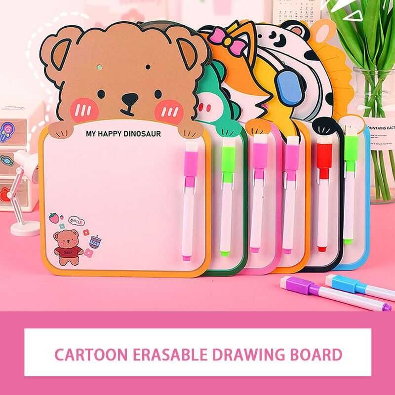 Drawing Message Board With Lanyard Cartoon Erasable Drawing Board ...