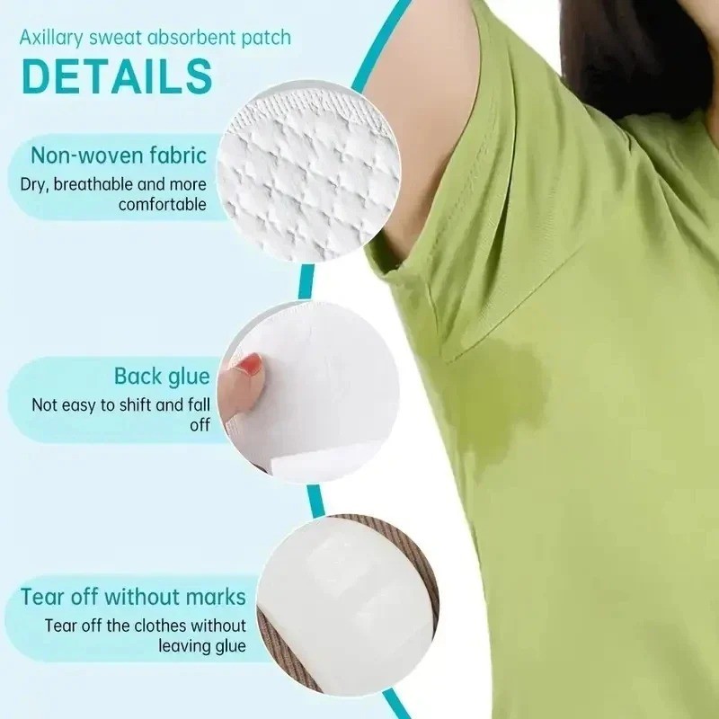 10Pcs Invisible Soft Underarm Sweat Absorbent Stickers - Disposable ...