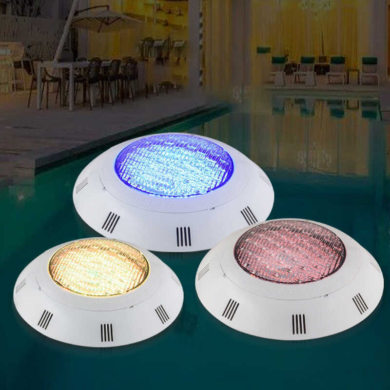 Fuchooky Underwater Swimming Pool Light, AC12V 35W 360 LED RGB Multi Color, IP68 Impermeable, With Remote Control. (RGB15W