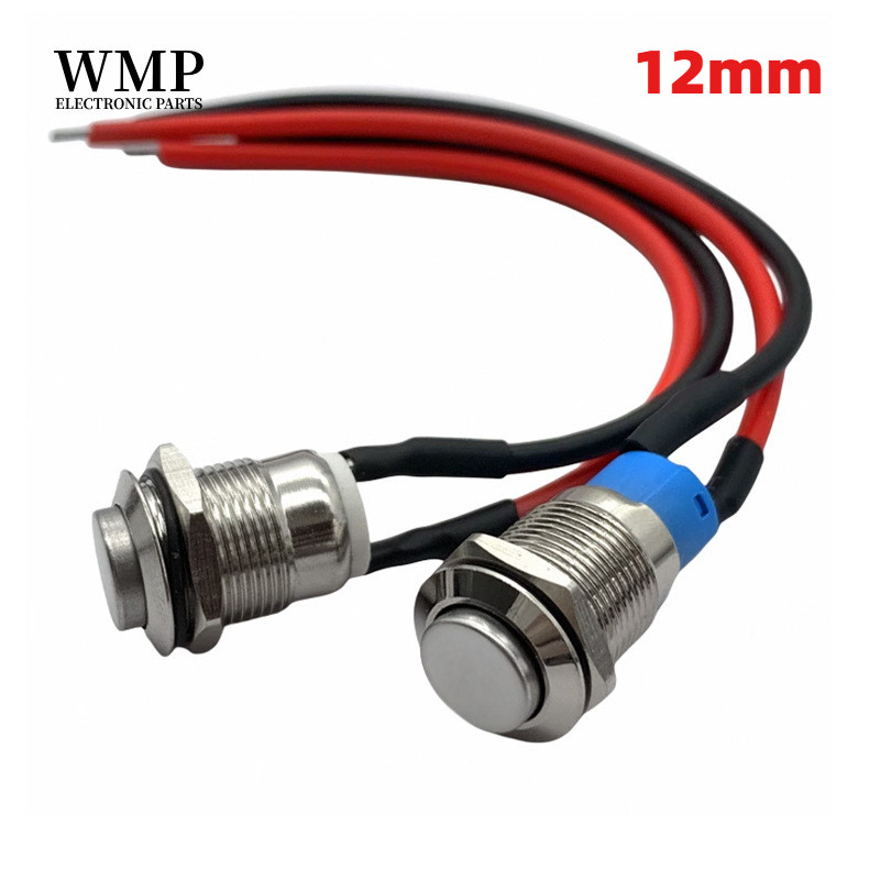 Interrupteur à Bouton Auto-bloquant SB-31 3A 250V - Lot De 2 Pièces - Neuf