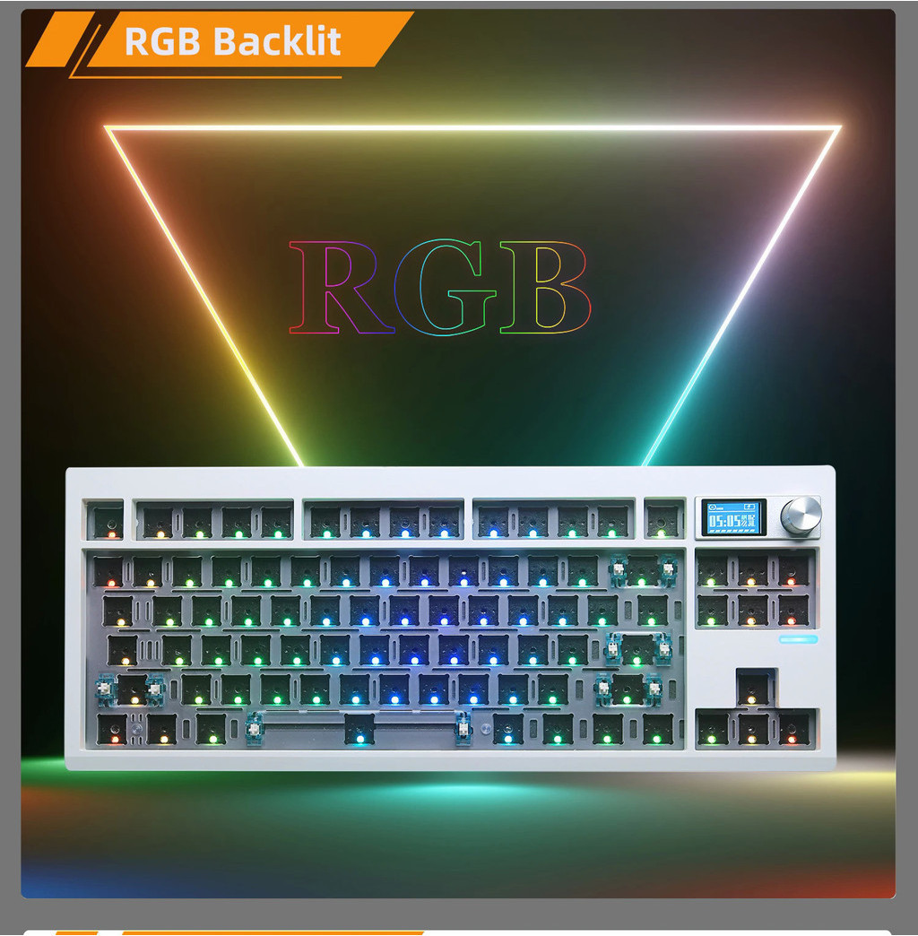 Zuoya Gmk87 mechanical keyboard kit hot swappable gaming keyboard with ...