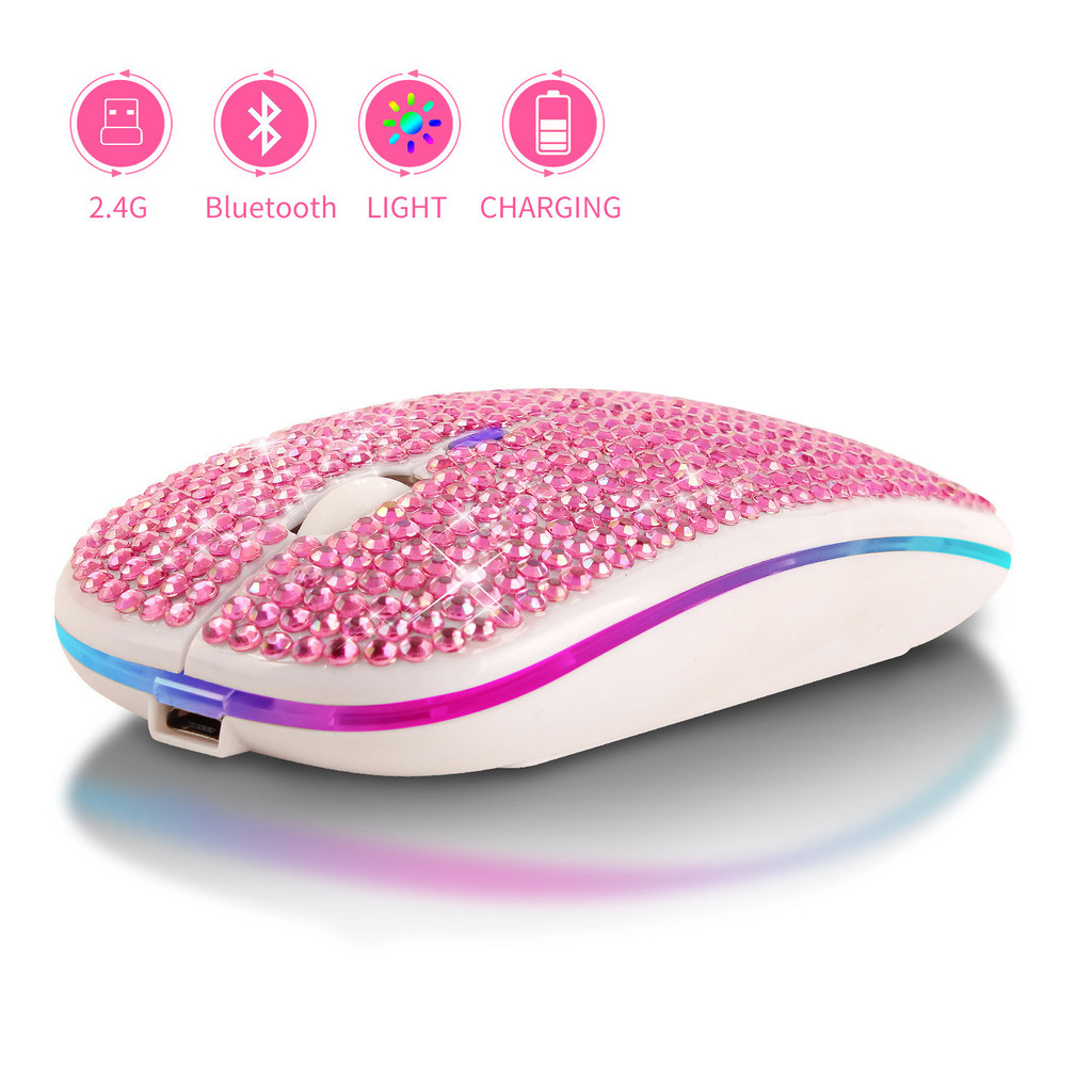 Rechargeable Silent Dia Inlaid Bluetooth Dual-Mode Electronic Gift With ...