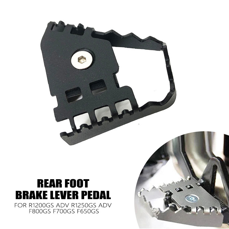 Extension Pédale Frein Moto - Rallonge Levier Frein Arrière Argent Pour BMW F800GS F700GS F650GS R1150GS R1200GS