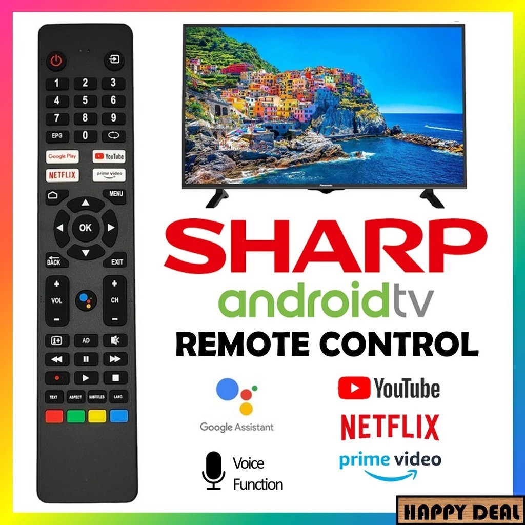 SHARP Android Smart TV Remote Control With Voice Function (RC-201 ...