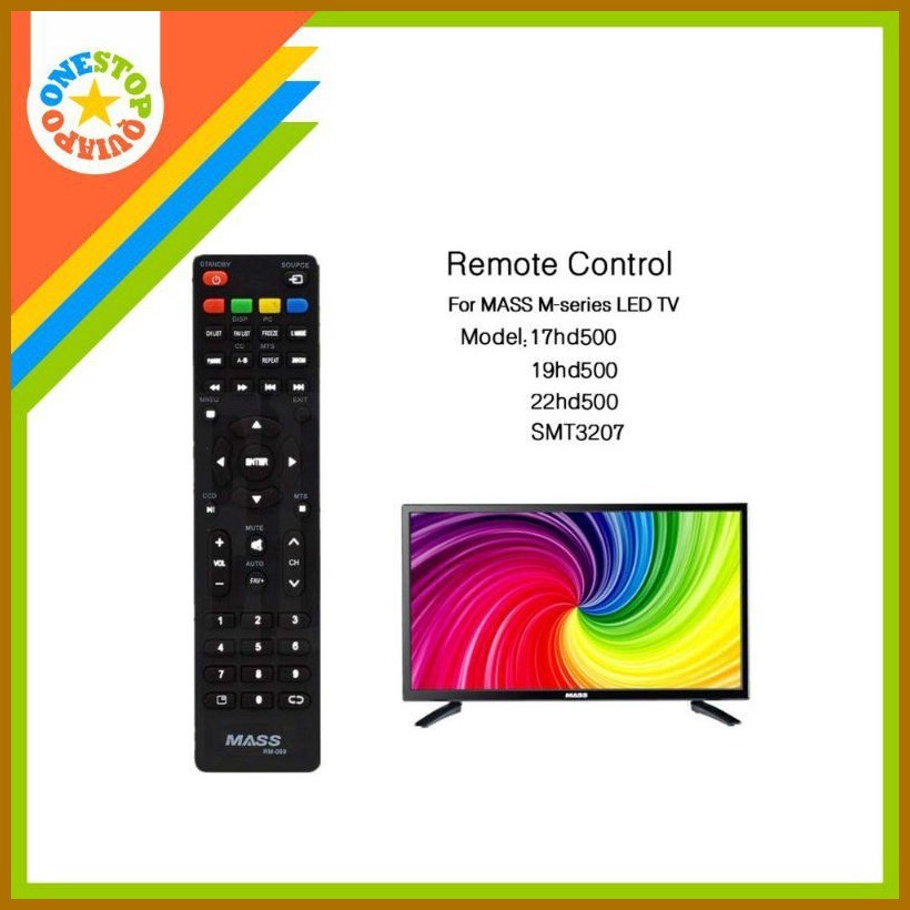 Mass led TV remote RM-069/17/19/22/32 inch | Shopee Philippines