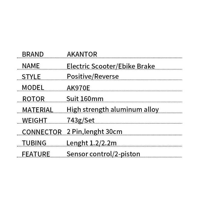 Zoom bike Electric Scooter Power off control oil hydraulic disc brake caliper 2200 2000 1000mm for zero kaabo KUGOO E-bike | Philippines