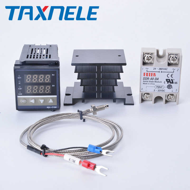 PID Digital Temperature Controller REX-C100 REX C100 thermostat + 40DA ...