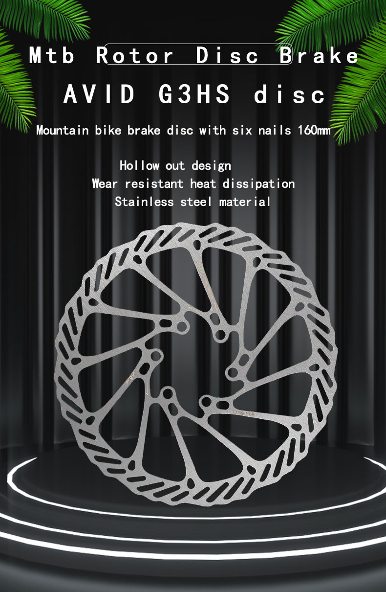 MTB Bike Rotor Disc Brake Rotor 160MM Rotors with 6 Bolts Rotor for BMX ...