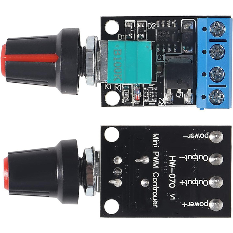1- 10PCS Mini 5A 10A 90W PWM 12V DC Motor Speed Controller Module DC-DC ...