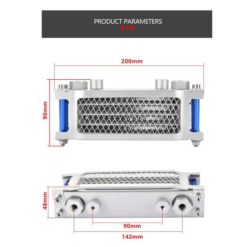 Motorcycle 2 Cooler Oil Radiator Kit Para Sa 110 125 140Cc Dirt Bike ...
