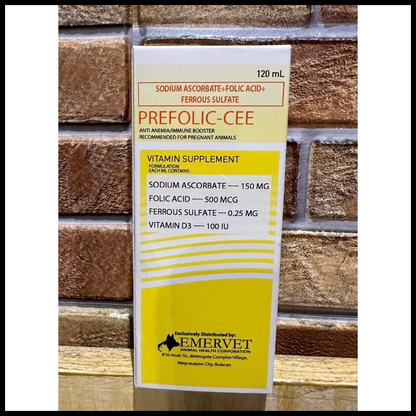 Prefolic-Cee Vitamin Supplement for Dogs and Cats (120ml) | Shopee ...