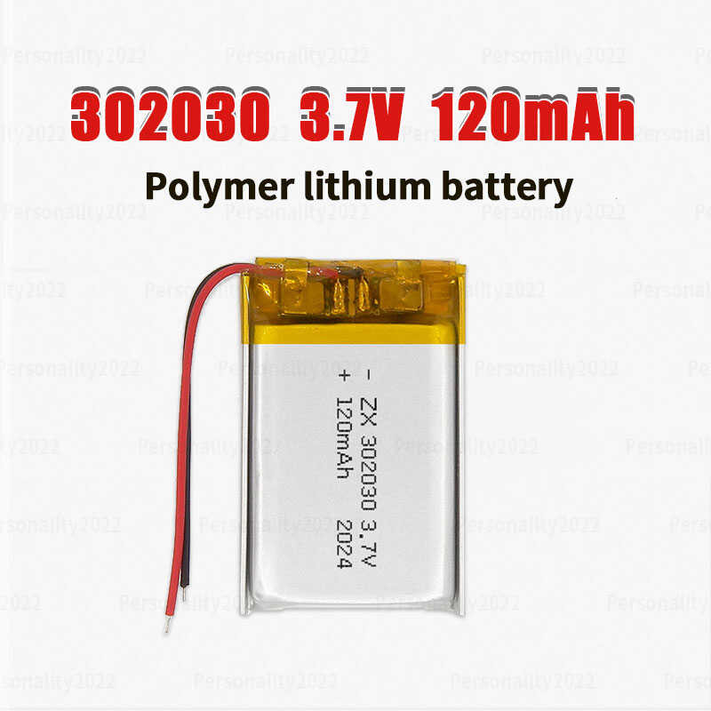 Li 2 Po 473 302030 120Mah Lithium Battery 3.7V Polymer Rechargeable ...