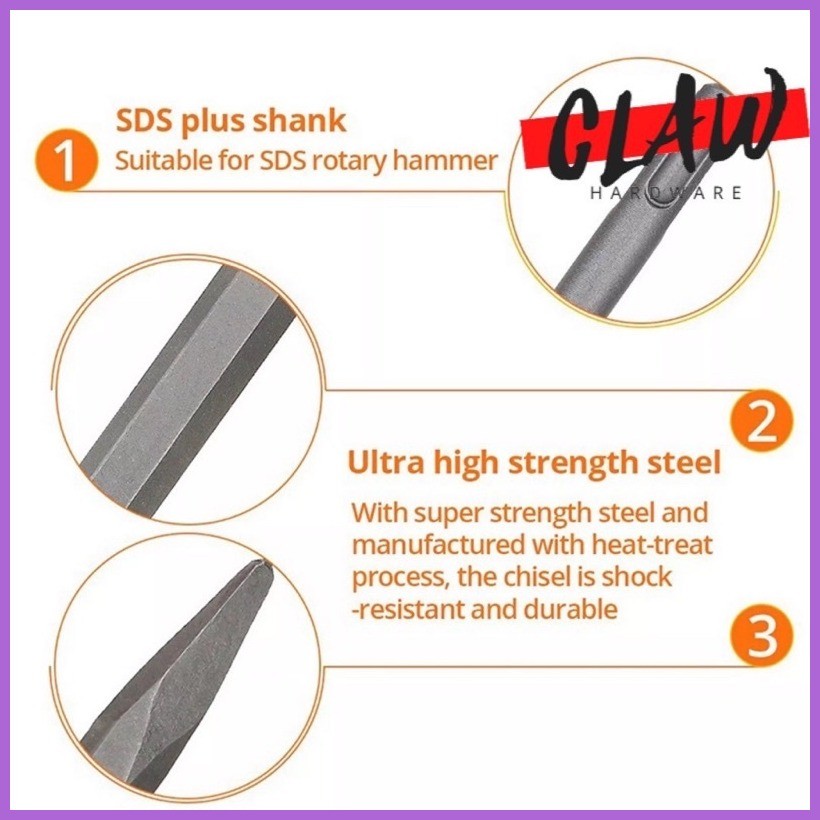 ♠ ☽ Electric Hammer Drill bits Chisel SDS plus Rotary Chipping Hammer ...