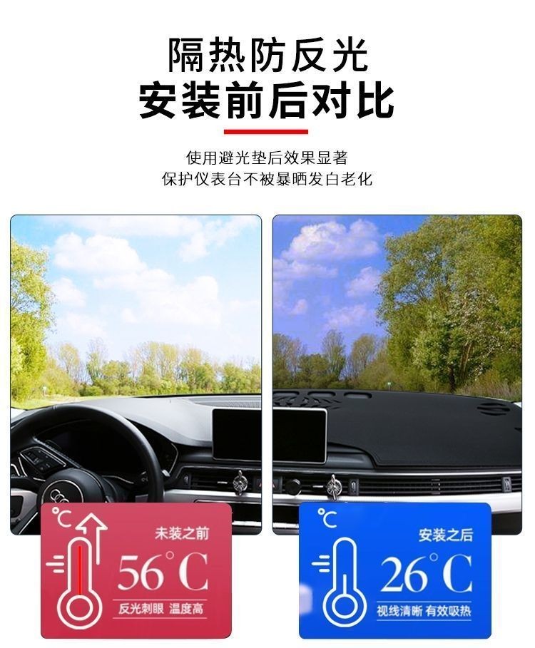 GAC GS3 Instrument Panel Dashboard Mat Sunshade Cover PU Leather for ...