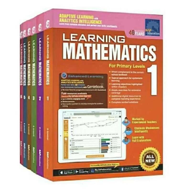 SAP Learning Book Grade 1-6 Children Learn Math Books Singapore Primary ...