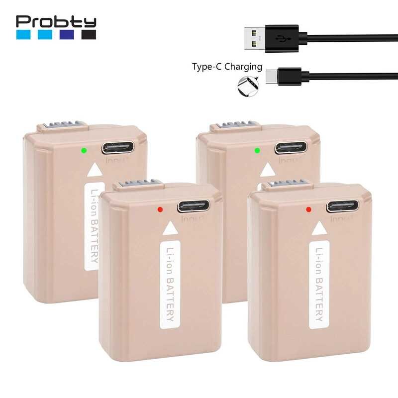 Original Probty NP-FW50 NPFW50 Battery Type-C direct charge for Sony ...