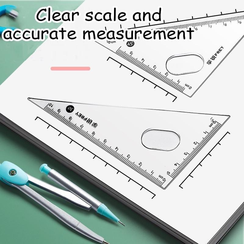 Iron Box 7-Piece Set Ruler Learning Stationery with Triangle Ruler ...