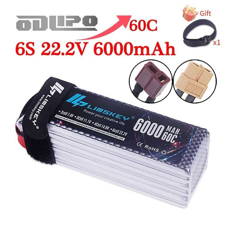 HOOVO 6S 5200mAh 22.2V 60C LiPo-accu – 2 Stuks Met EC5-stekker – Ideaal Voor RC Helikopters, Vliegtuigen En Drones – Softcase 3 miniatura
