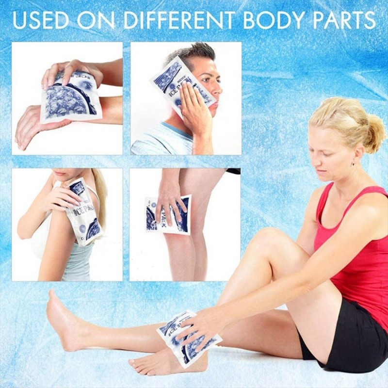 Instant Ice Pack Cold Compress Ice Pack First Aid Kit Long Lasting Cold ...