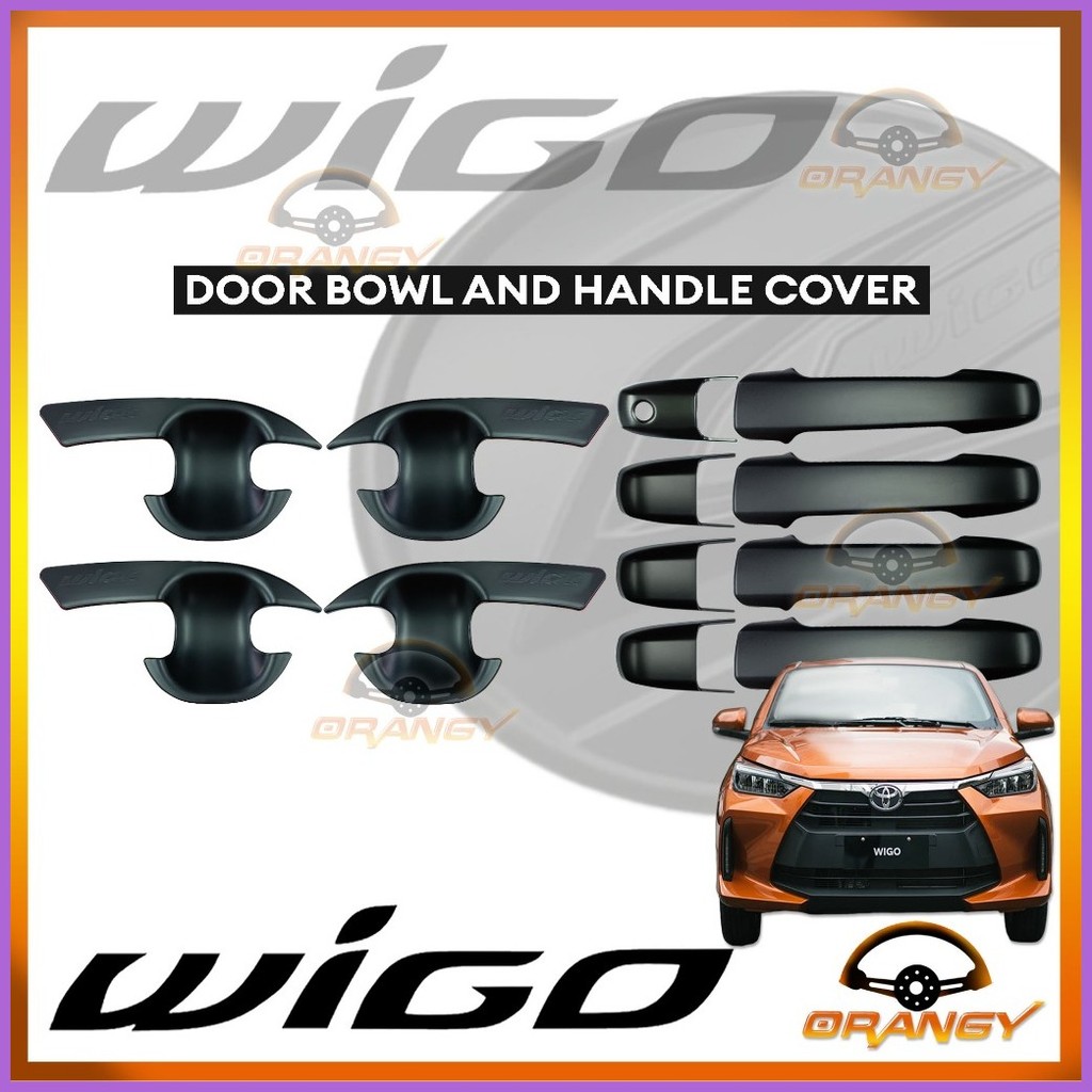 Toyota Wigo 2023 to 2024 Door Bowl and Door Handle Garnish Cover Matte