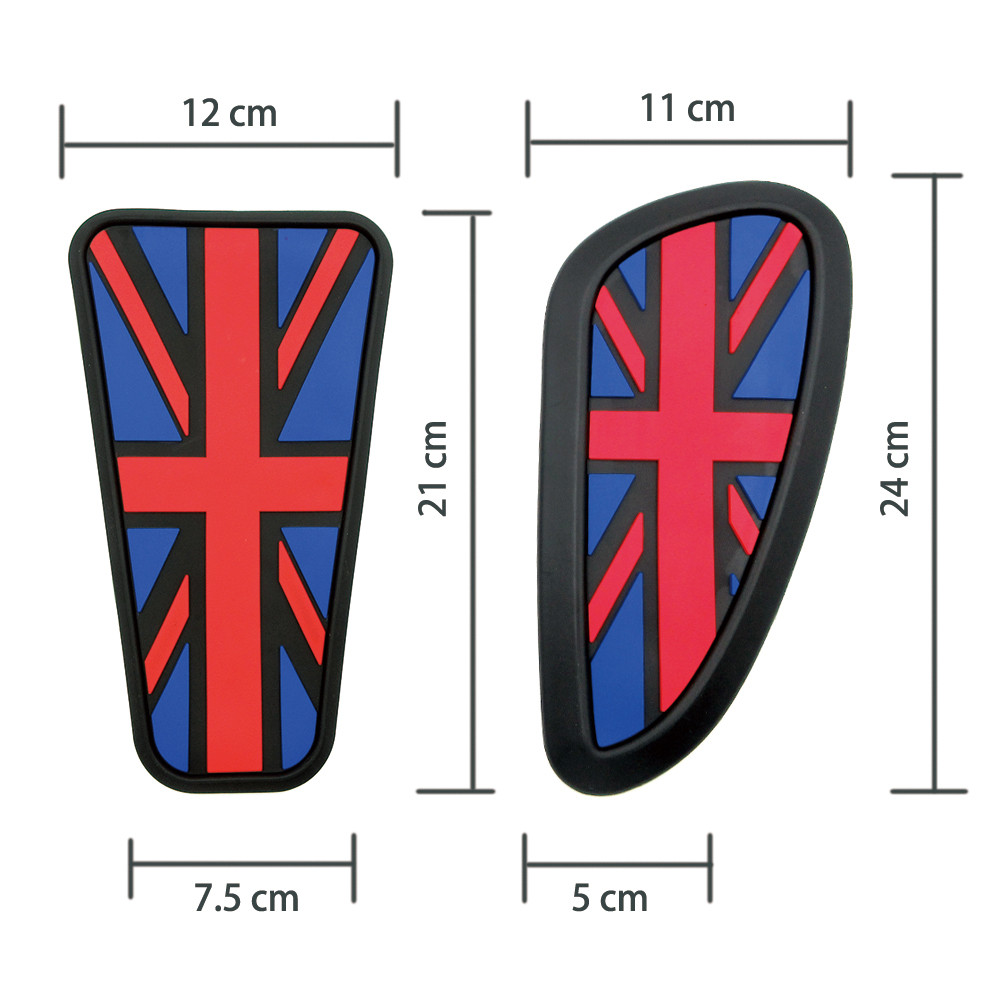 Motor Retro Cafe Racer Gas Fuel Tank Sticker Protector Sheath Knee Tank ...