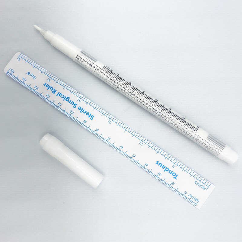 With Marker Pen Ruler White Color For Permanent Tattoo Skin Lip And ...