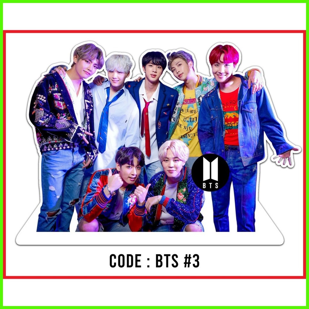 ๑ BTS Group Standee (Table Standee,) | Shopee Philippines