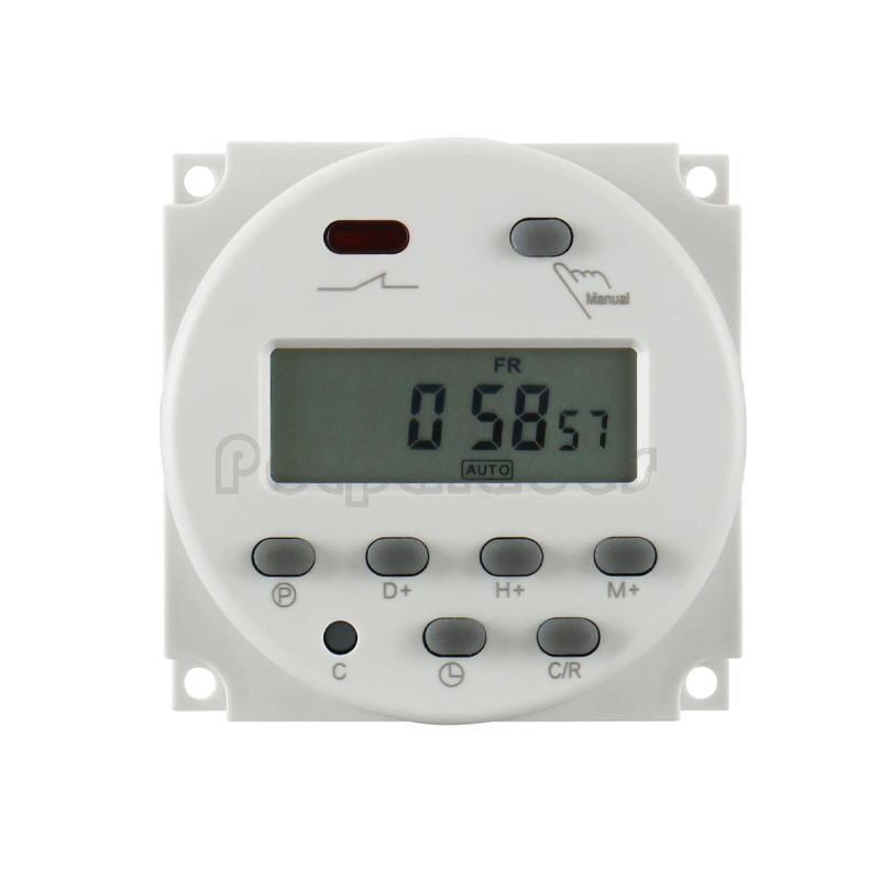 220v Digital Time Switch CN101A LCD Display Power Programmable Timer ...