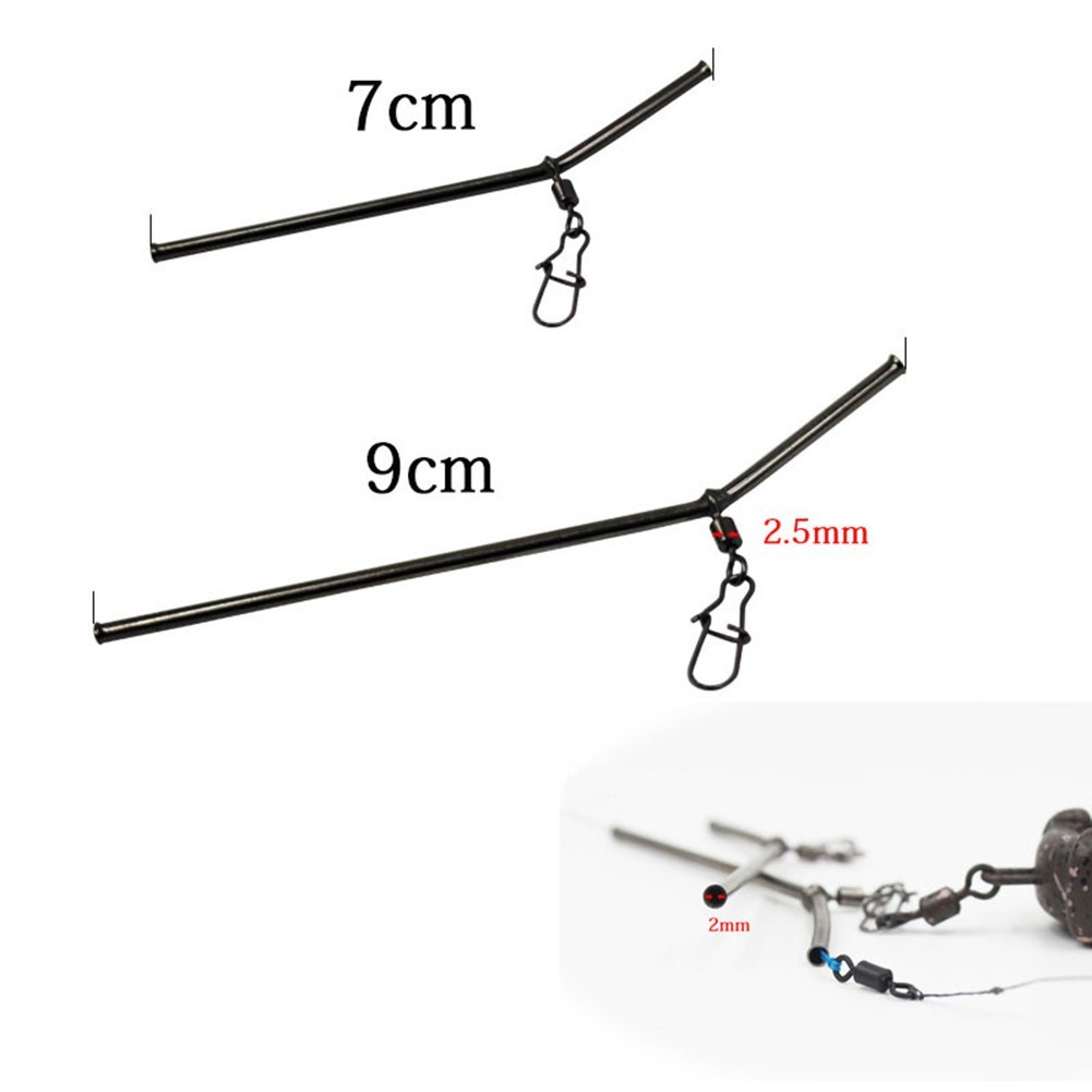 HOT| 3pcs Fishing Anti-tangle ledger with hooked snap Balance connector ...