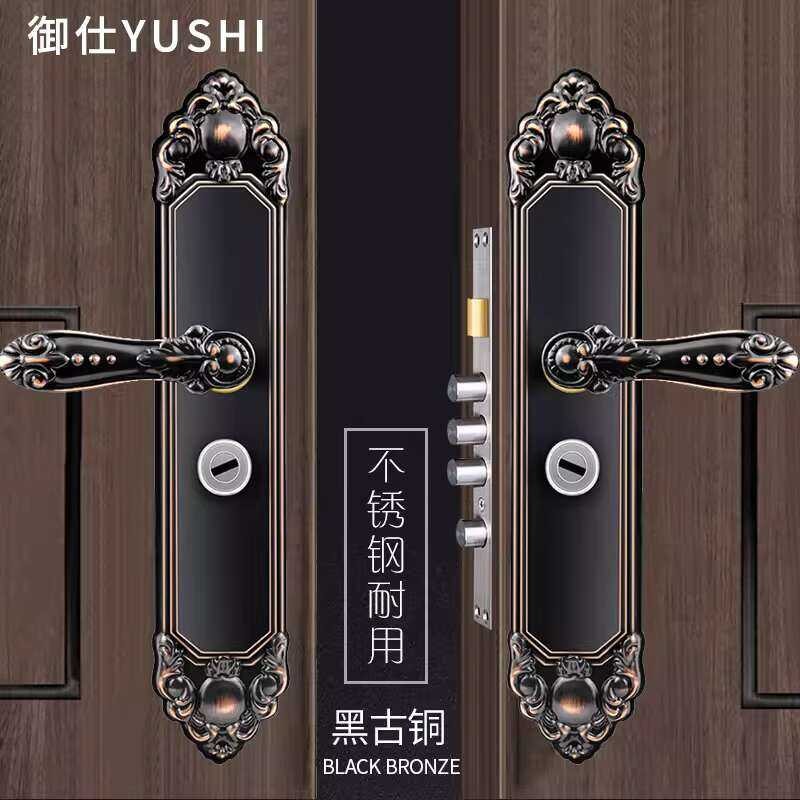 European stainless steel anti-theft main handle, villa double frame ...