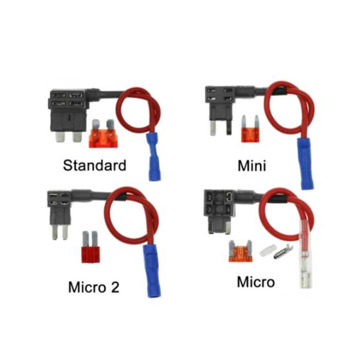 35B 12V 24V MINI SMALL MEDIUM Size Car Holder Add-A-Circuit TAP Adapter ...