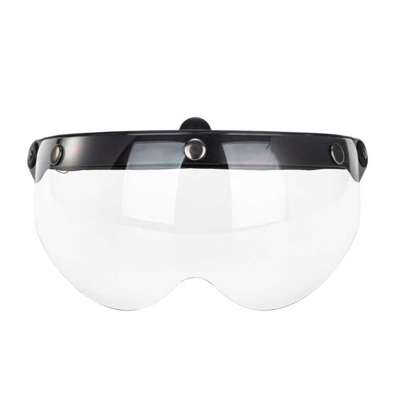 Universal Motorcycles Retro Pilot-Style Standard 3 Snap-Button Visors ...