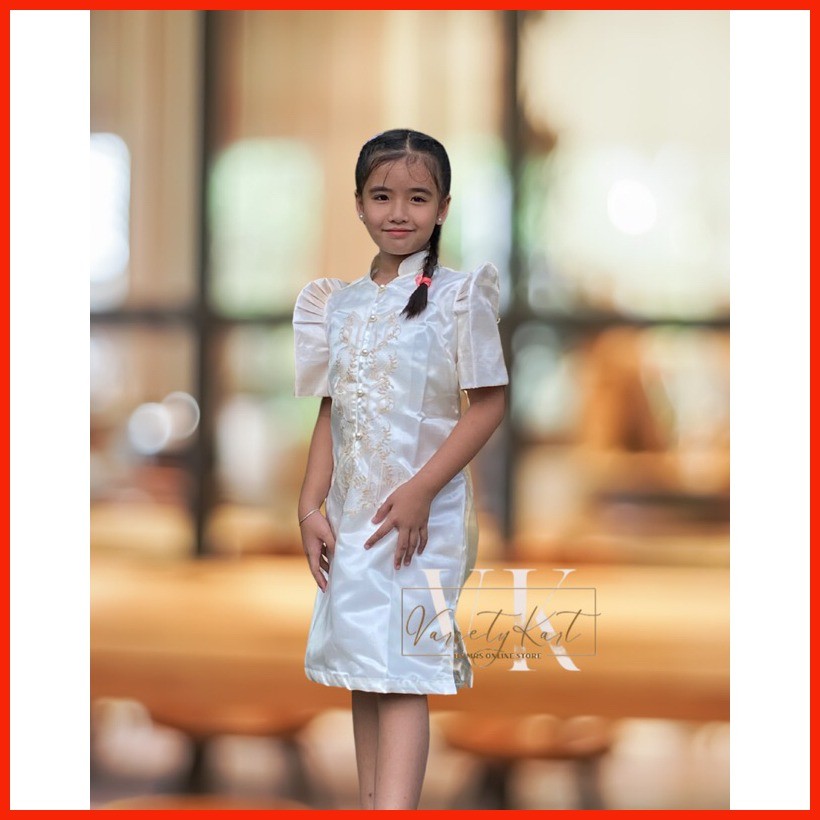 ∏ Filipiniana Modern Barong Dress For Kids | Shopee Philippines