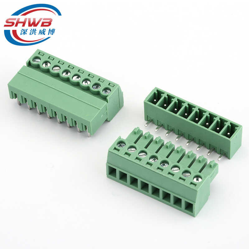 Terminal block 3.81mm, bent pin plug-in terminal block 2EDG 8Pin ...