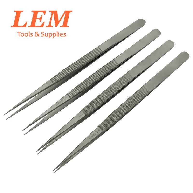 Buy 6 Diamond Gem Stone Gold Locking Tweezers Slide Lock Fine Tipped Tip Matt Finish for Soldering Jewelry Making Watch Repair TWEZ-0003 Online in India