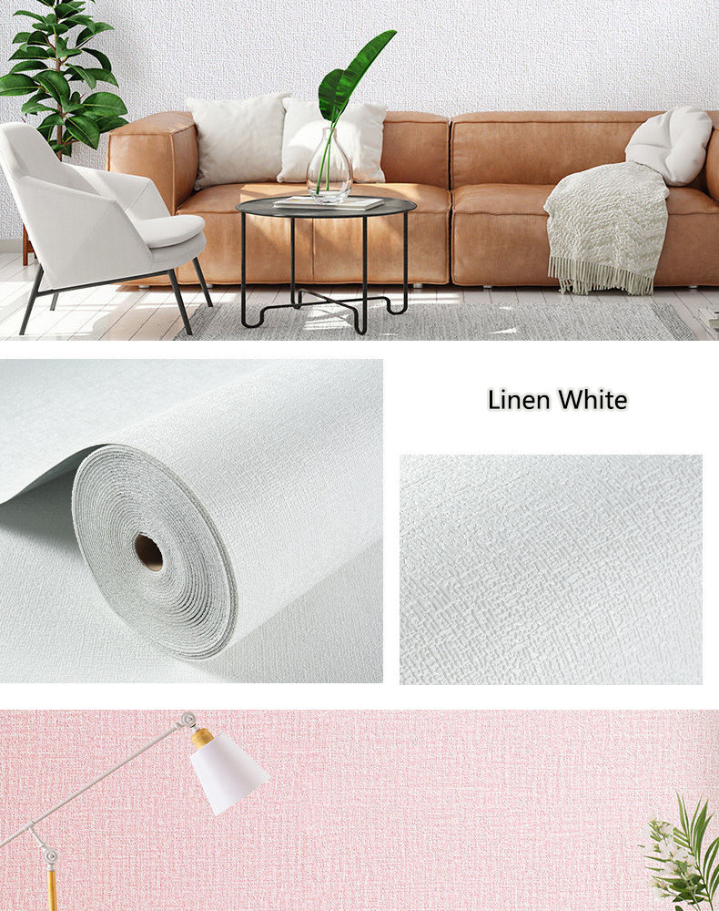 2.8m * 0.5m 3D Linen Wallpaper PE Foam Waterproof Anti-collision Self ...