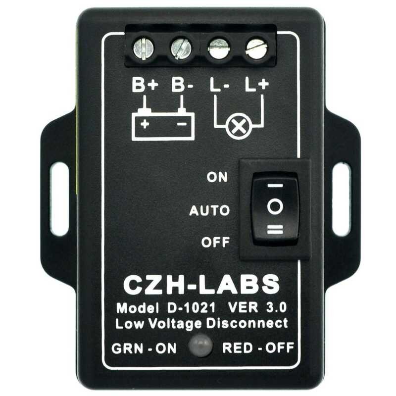 D COD Low Voltage Disconnect Module V Amp Black ABS Panel Mount ...