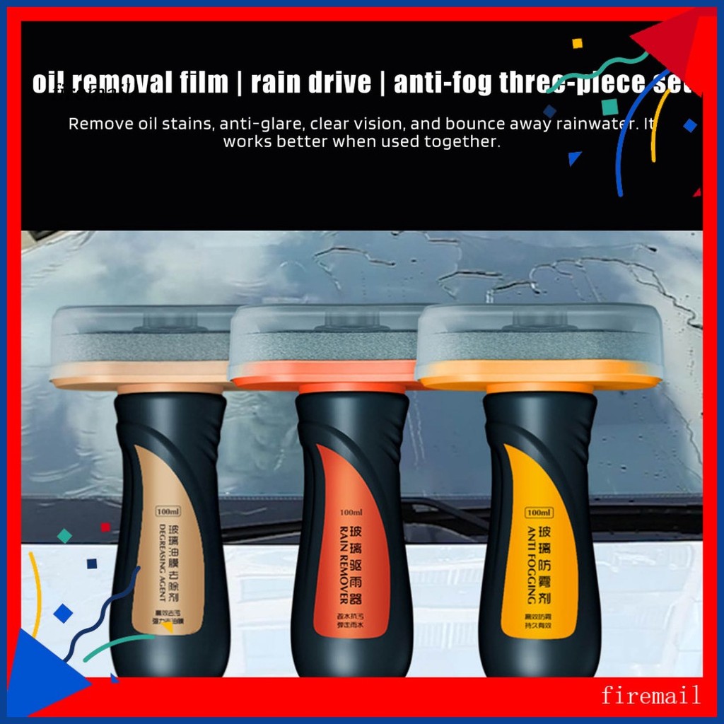 [FM] Hydrophobic Glass Cleaner Water Repellent Windshield Treatment ...