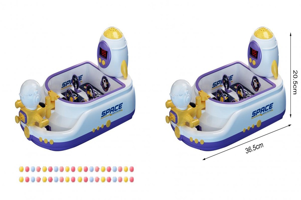 Portable Pinball Machine Desktop Shooter Game Space Station Pinball ...