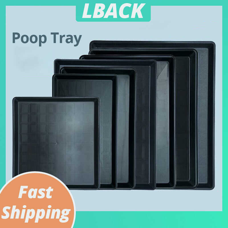 Plastic LBACK Poop Pet Cage Accessories para sa Dog Cat Feeding Tray ...