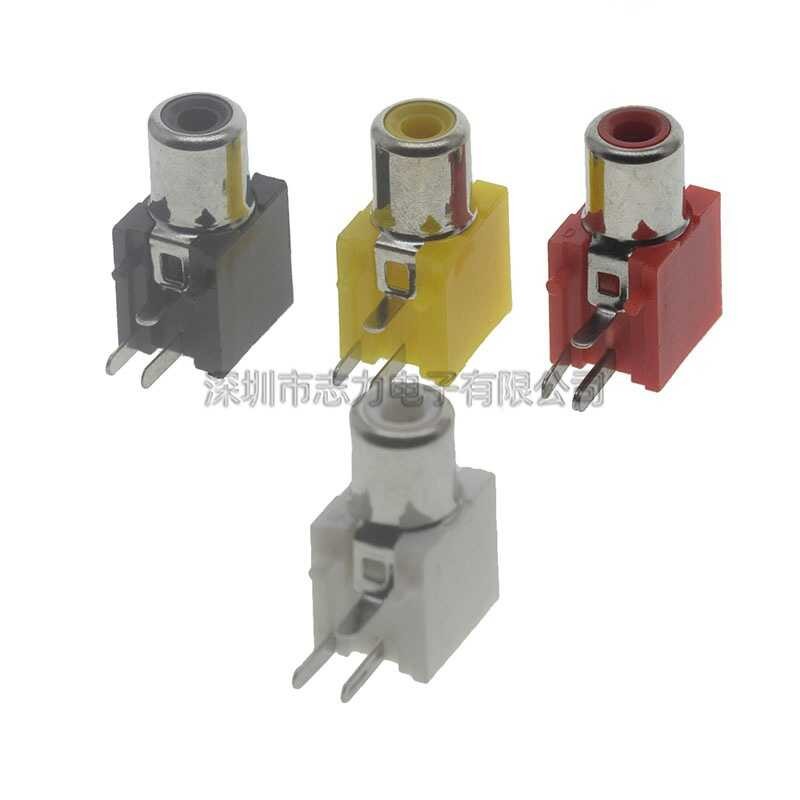 AV-8.4-1K audio socket 3-pin RCA socket single hole interface AV lotus ...