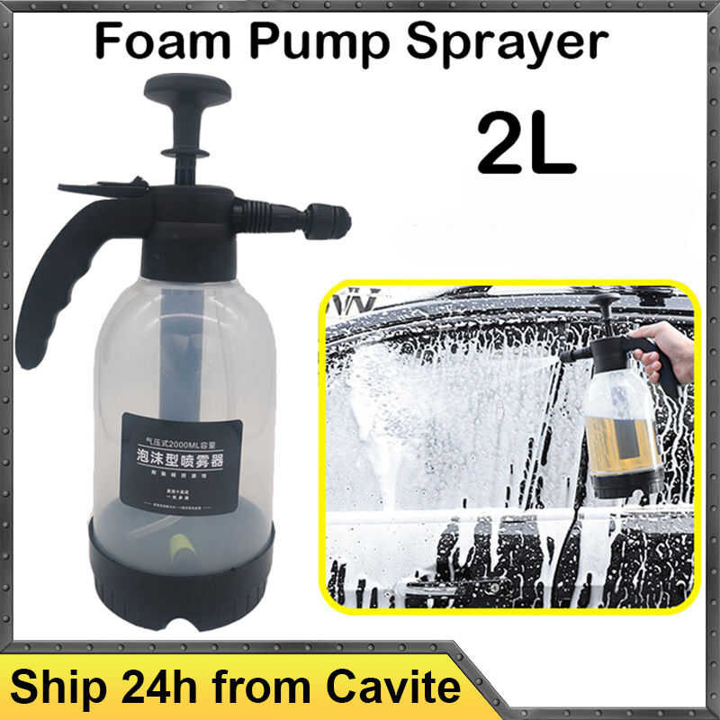 Portable Car Wash Foam Pump Sprayer 2L High Quality Heavy Duty Easy To ...