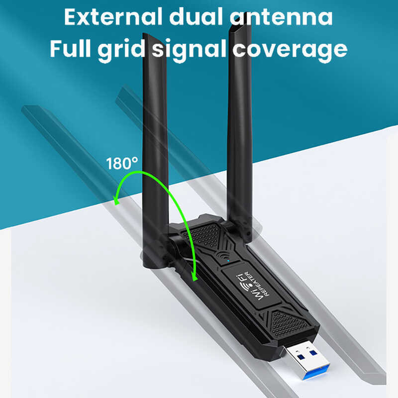 USB 300Mbps 2.4G Extender Long Range WiFi Signal Enhancer Wireless ...