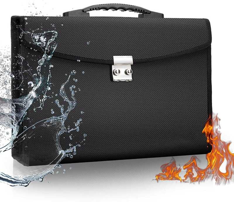 C1 Portable Lock Code A4 Letter Size Fireproof Waterproof Document ...