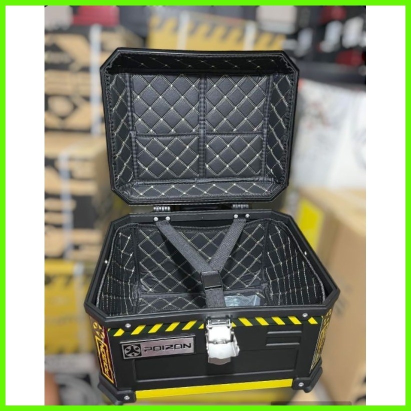 ⊙ ∆ POIZON V2 45Liters Xcrate ABS PLASTIC TOP Box Single/Dual Lock with ...