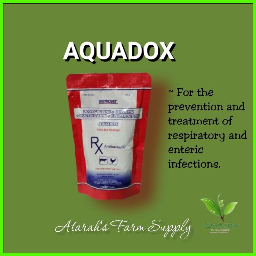COD! AQUADOX Doxycycline+Colistin+Multivitamin+Electrolytes (100gms ...