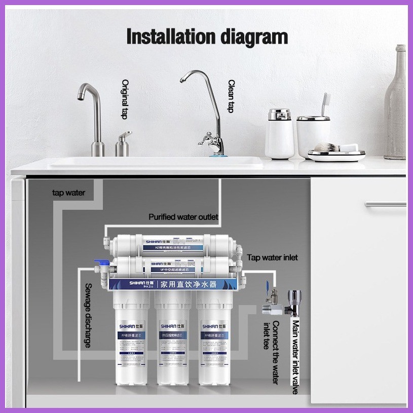๑ 120L 5 stages portable Water Purifier Water Filter Ultra-filtration ...