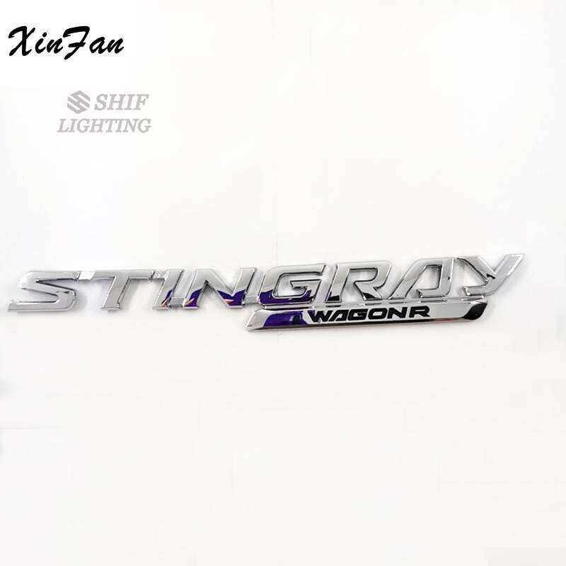 LY XINFAN 1 X ABS Chrome STINGRAY Wagon R Car Auto Decorative Emblem ...