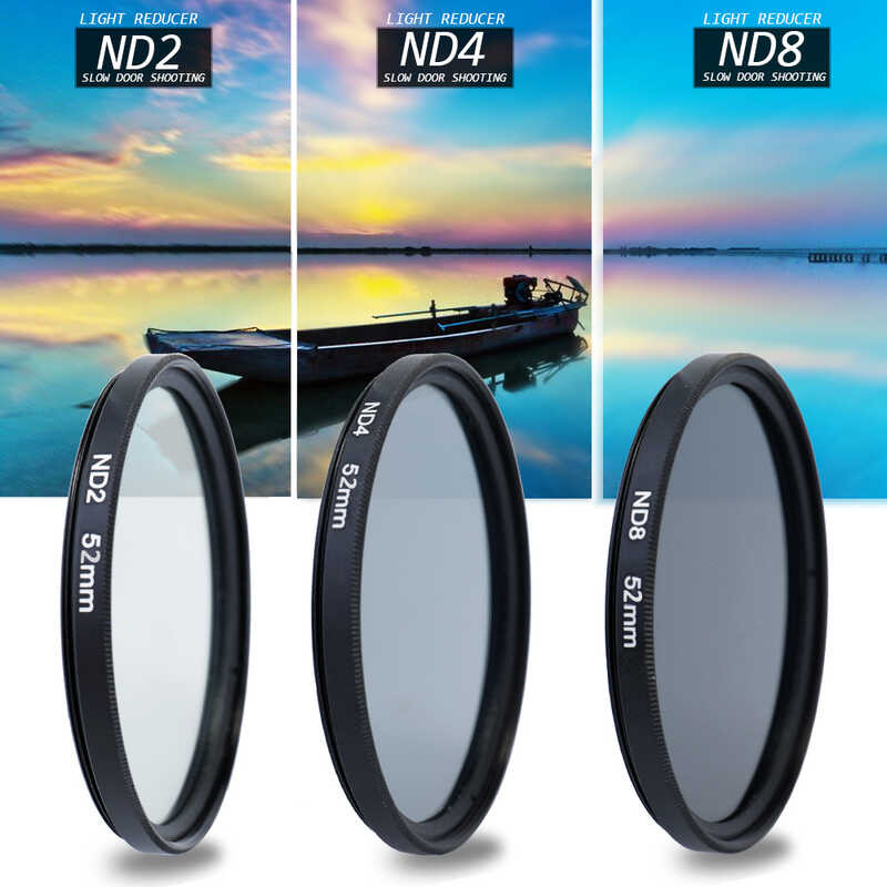 Kit de filtre pour objectif de caméra, 58mm UV CPL FLD Kit de filtre pour objectif de verre couleur optique avec accessoire de - Appareil Photo